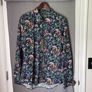 Men’s Paisley & Gray Limited Edition slim fit size xl floral dress shirt new nwt